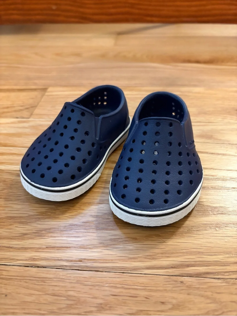 Native Shoes Kids Navy Perforated Slip-On Shoes